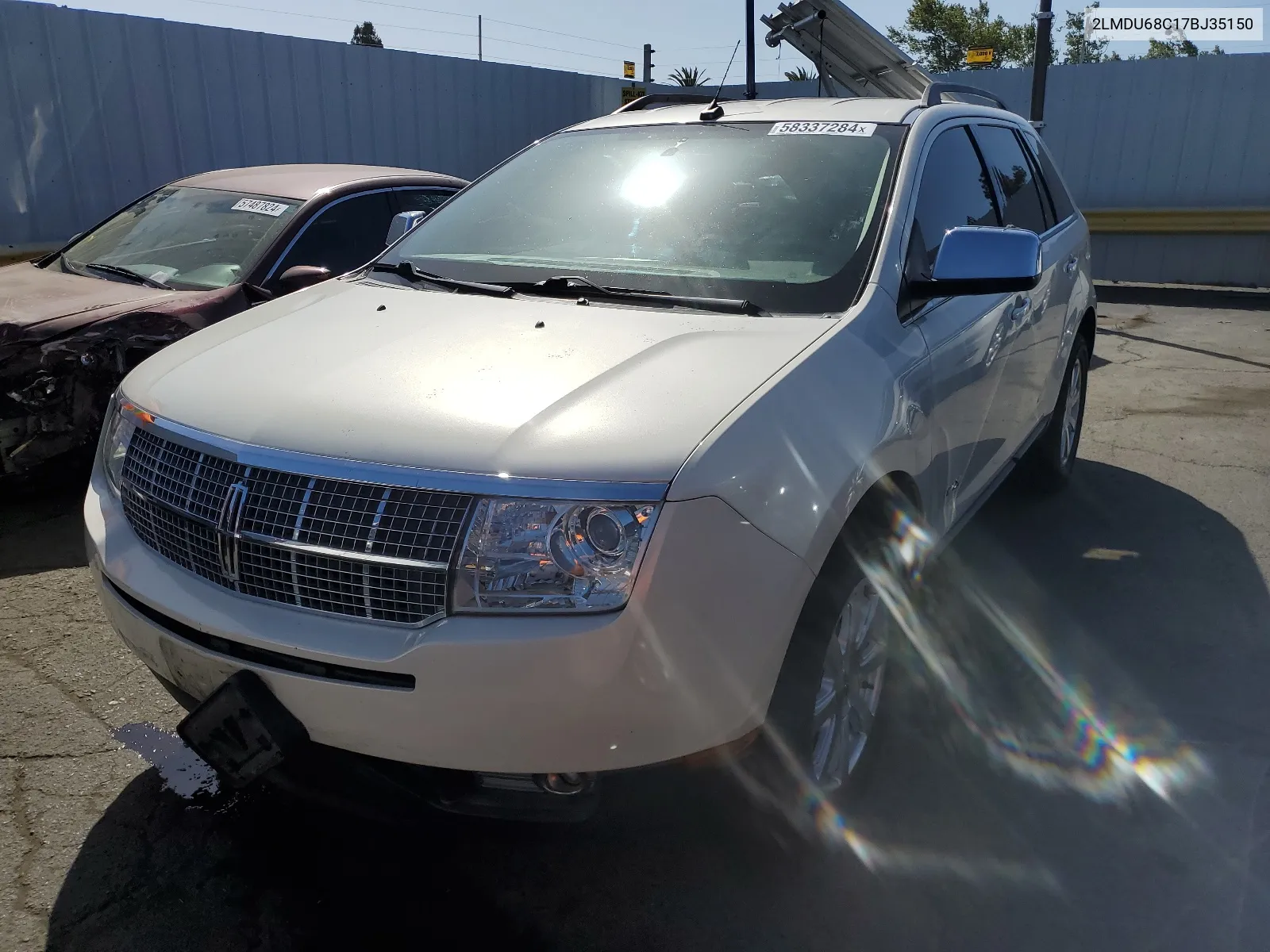 2007 Lincoln Mkx VIN: 2LMDU68C17BJ35150 Lot: 58337284