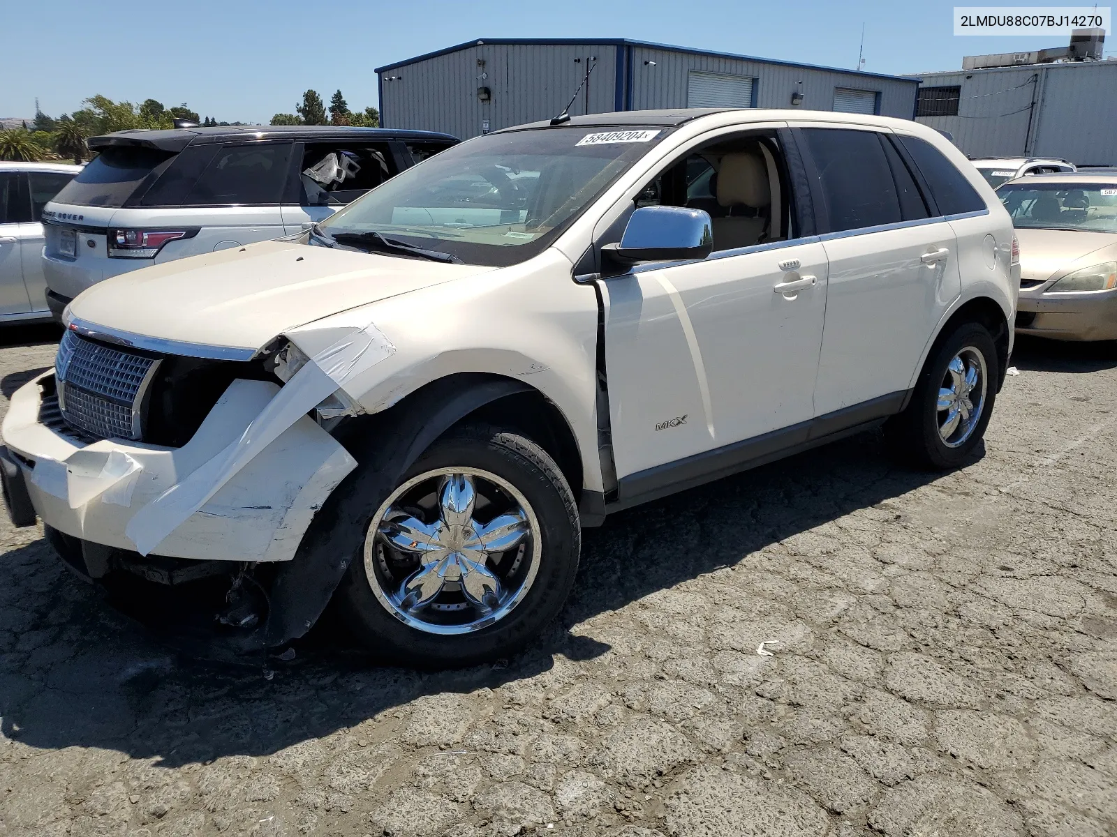 2007 Lincoln Mkx VIN: 2LMDU88C07BJ14270 Lot: 58409204