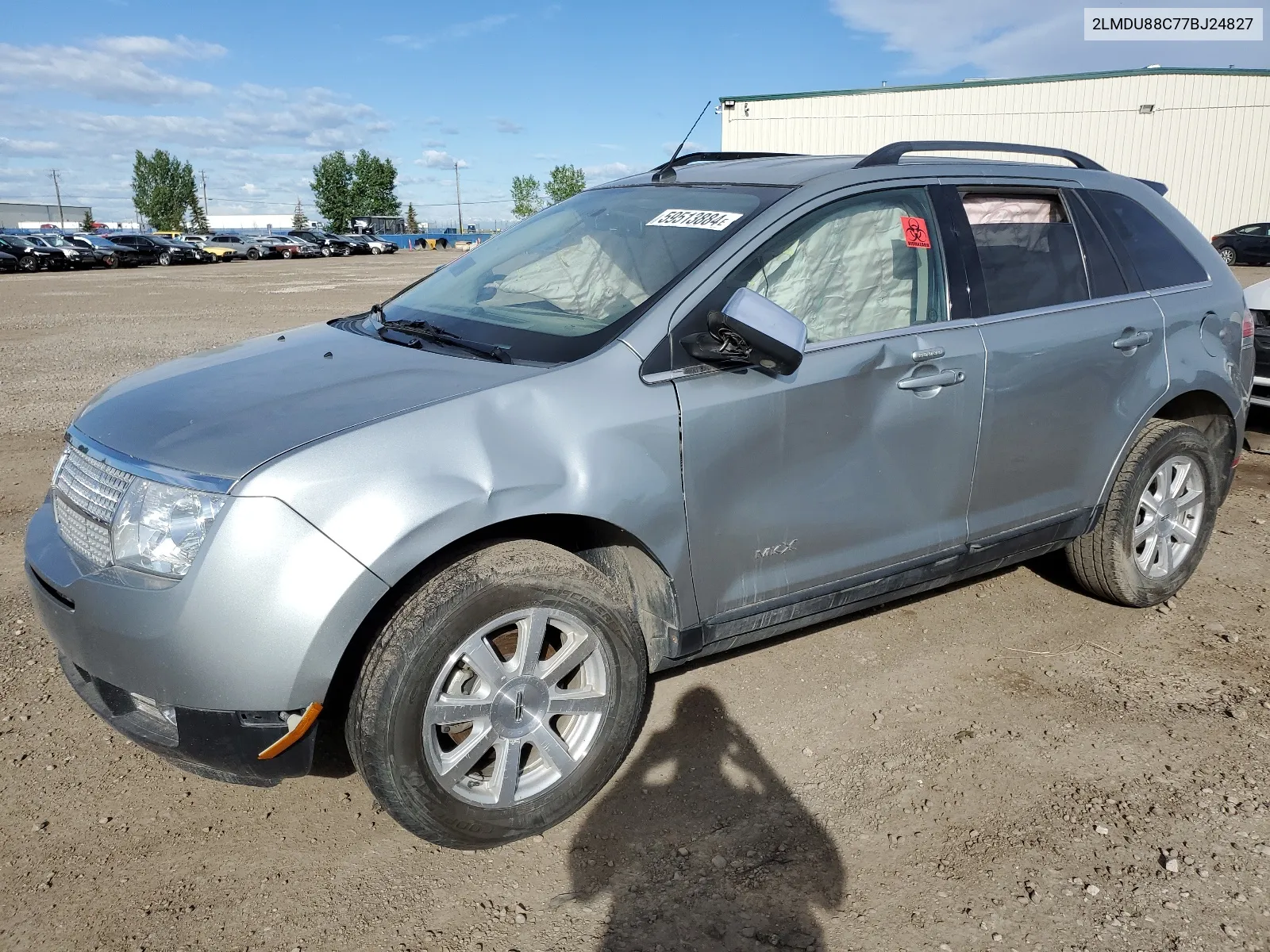 2007 Lincoln Mkx VIN: 2LMDU88C77BJ24827 Lot: 59513884