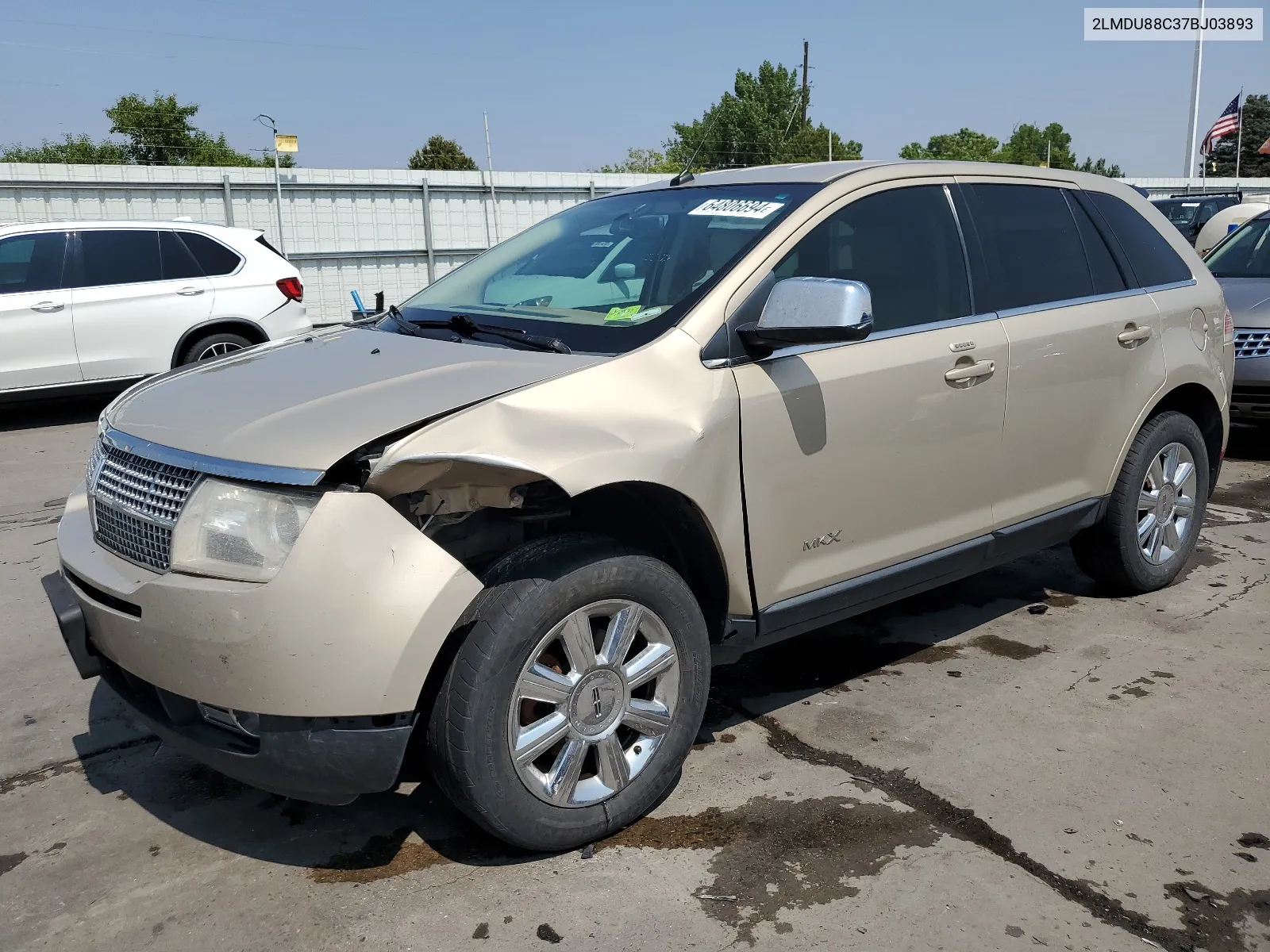 2LMDU88C37BJ03893 2007 Lincoln Mkx