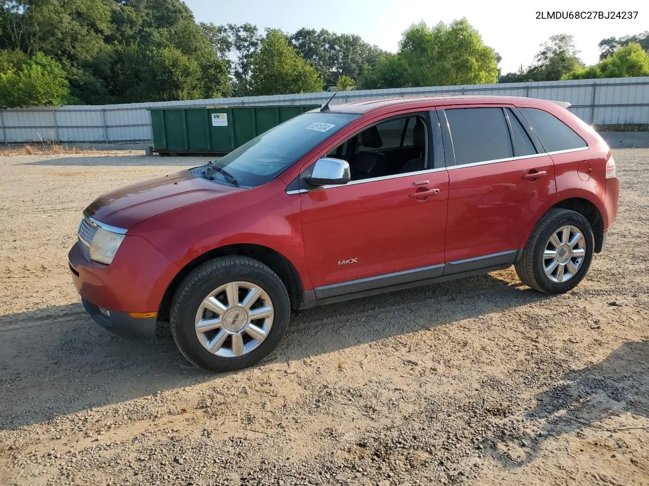 2007 Lincoln Mkx VIN: 2LMDU68C27BJ24237 Lot: 65918334