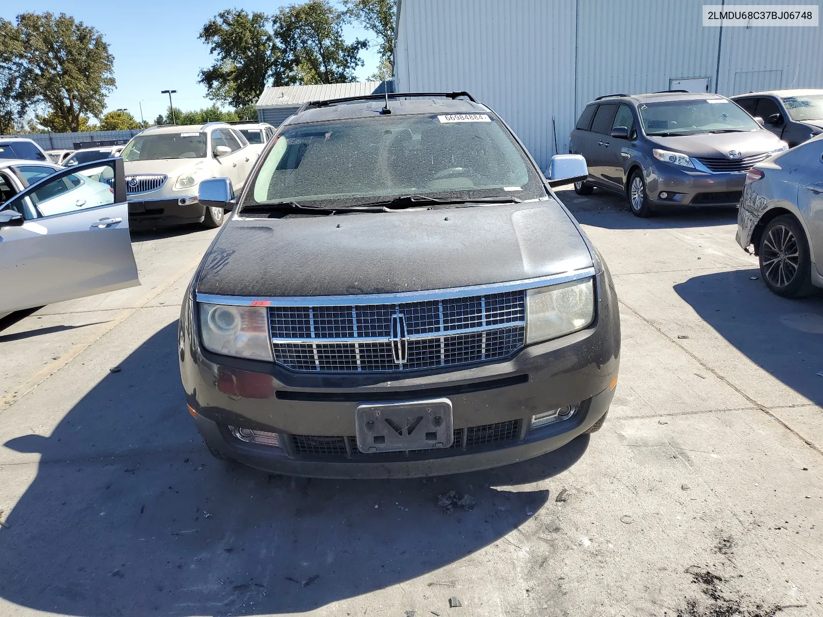 2007 Lincoln Mkx VIN: 2LMDU68C37BJ06748 Lot: 66984884