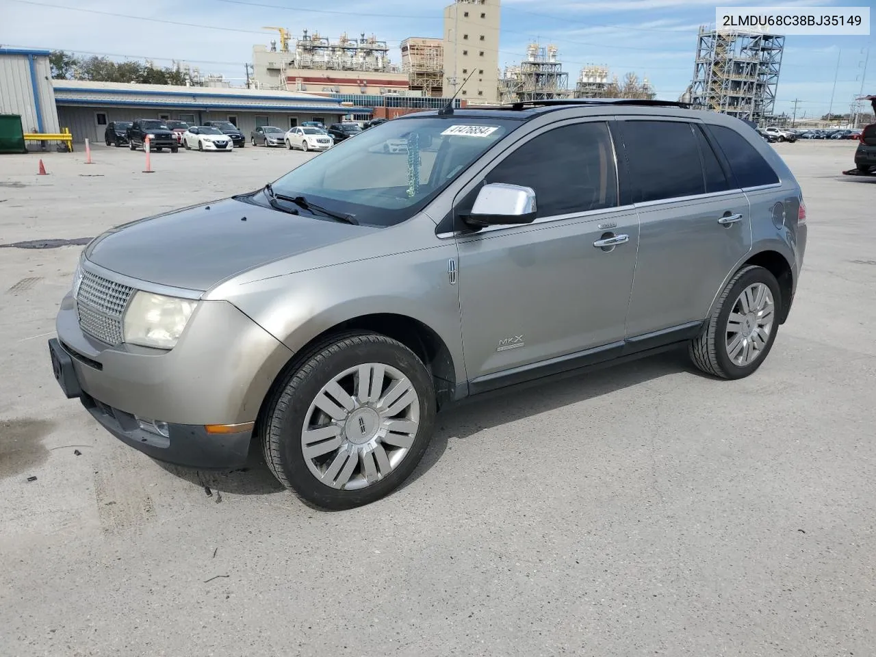 2008 Lincoln Mkx VIN: 2LMDU68C38BJ35149 Lot: 41476854