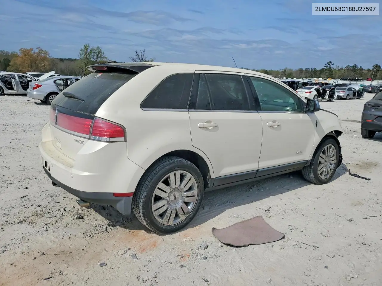 2008 Lincoln Mkx VIN: 2LMDU68C18BJ27597 Lot: 46832926