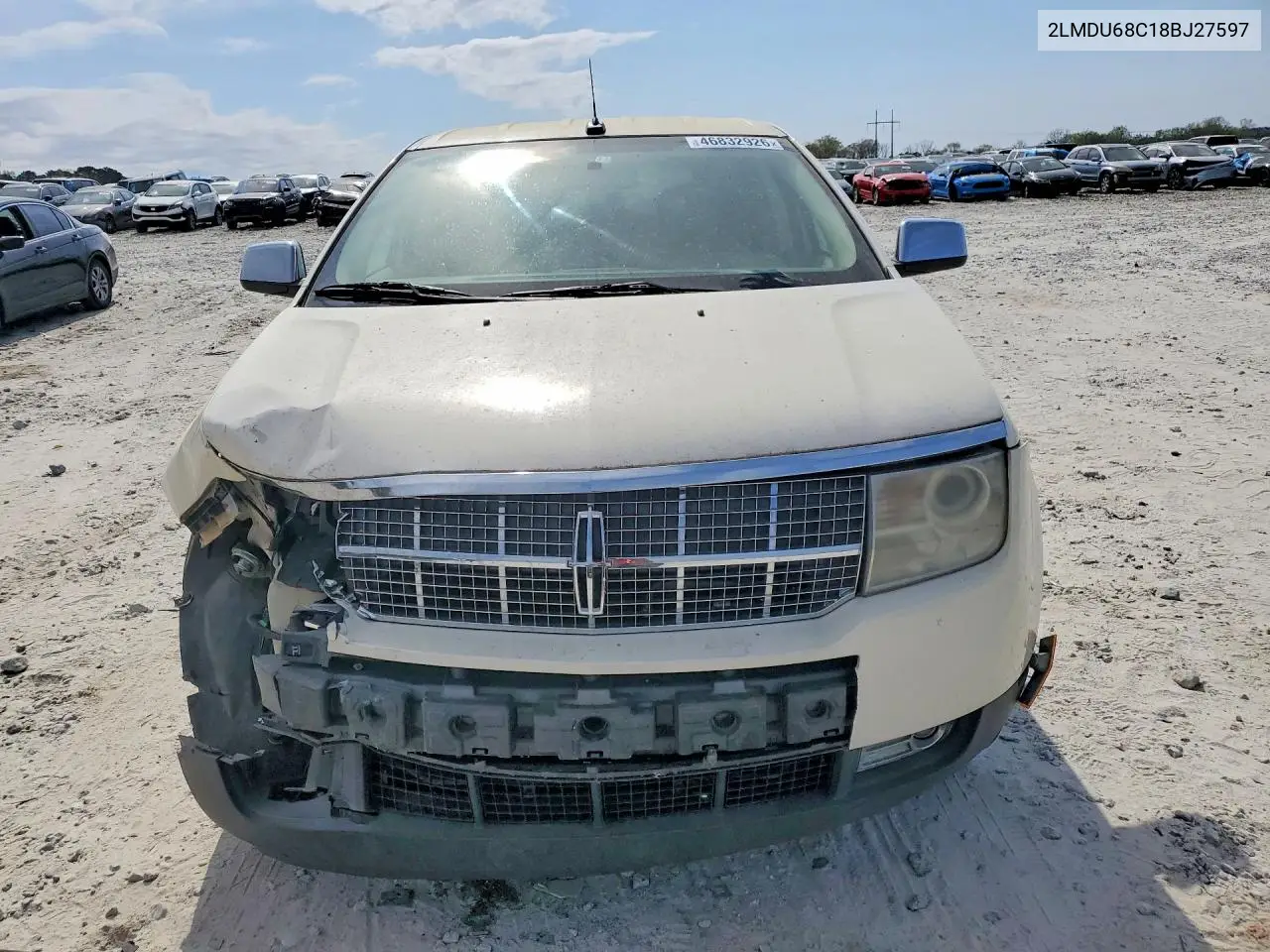 2008 Lincoln Mkx VIN: 2LMDU68C18BJ27597 Lot: 46832926