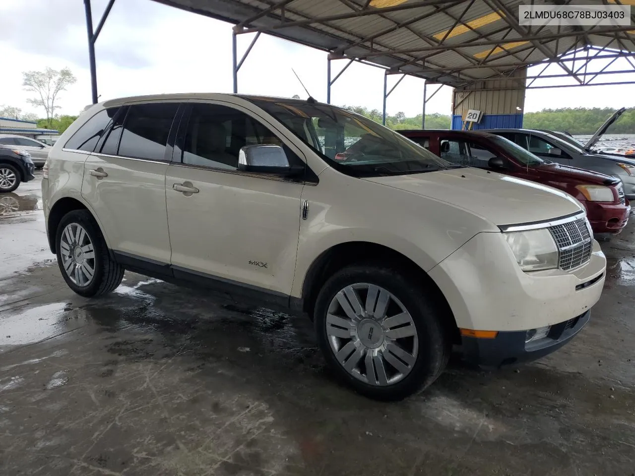 2008 Lincoln Mkx VIN: 2LMDU68C78BJ03403 Lot: 50462814