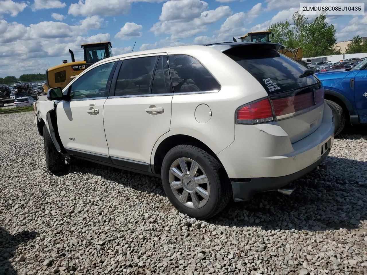 2008 Lincoln Mkx VIN: 2LMDU68C08BJ10435 Lot: 54427364