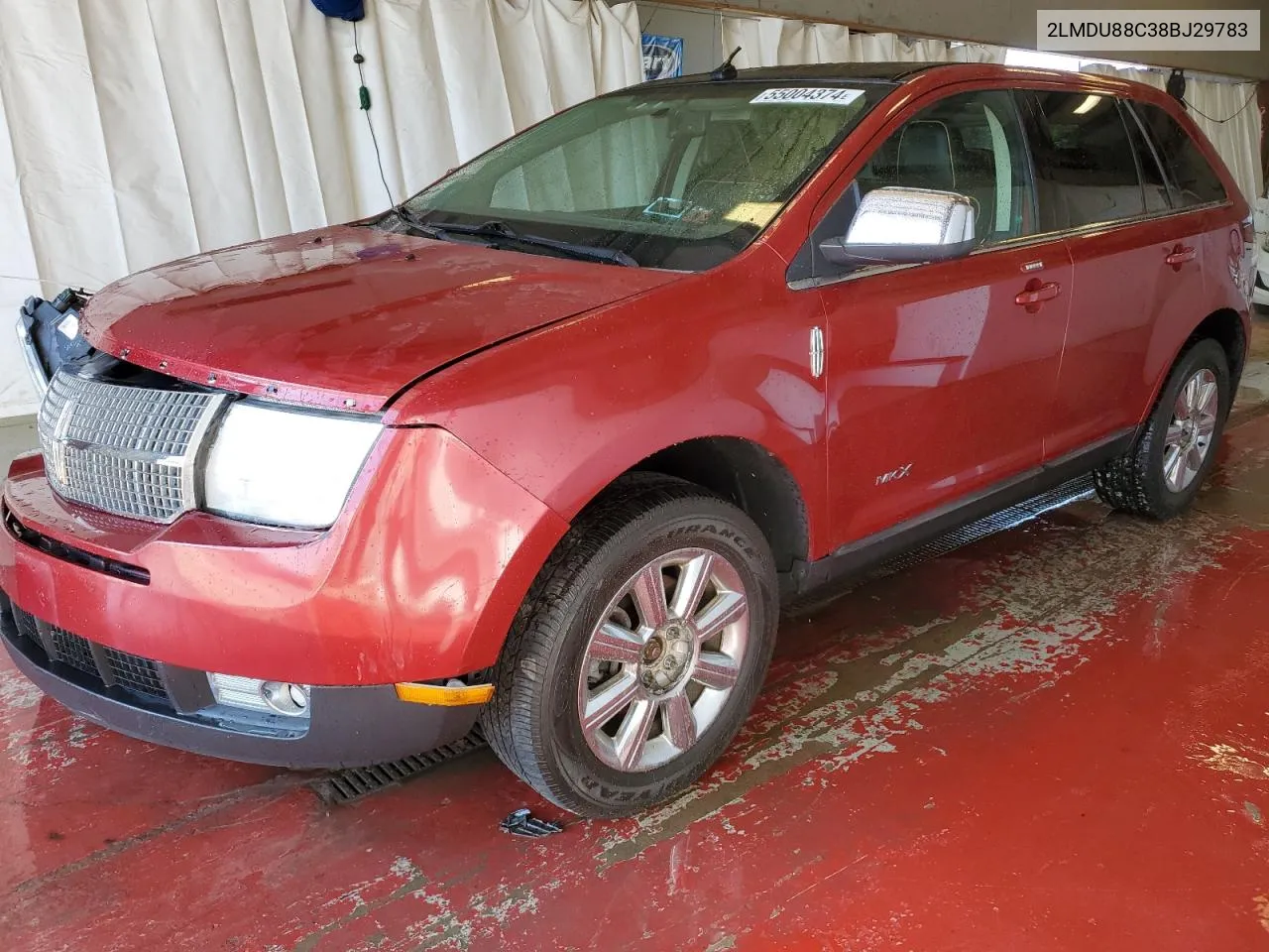 2008 Lincoln Mkx VIN: 2LMDU88C38BJ29783 Lot: 55004374