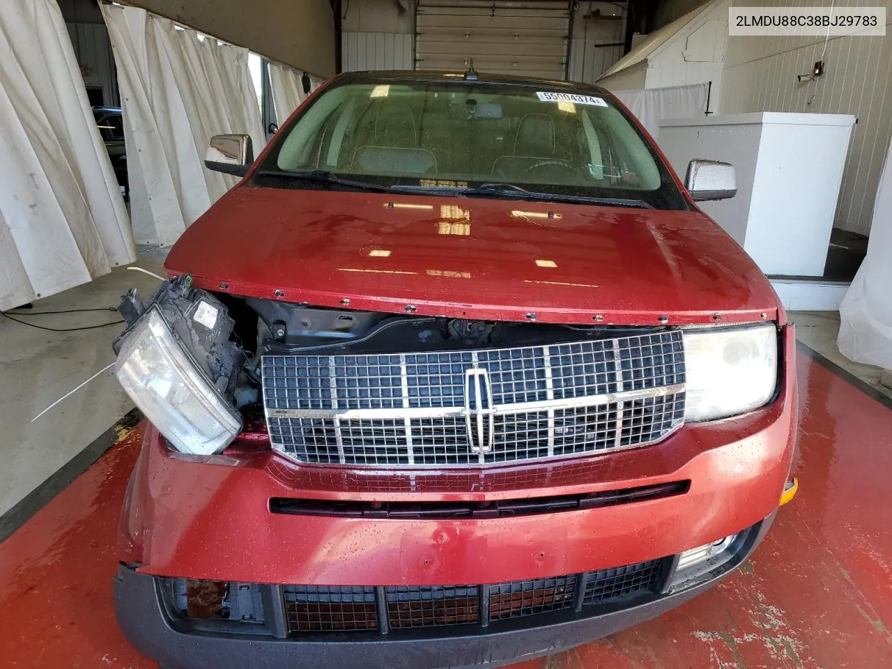 2008 Lincoln Mkx VIN: 2LMDU88C38BJ29783 Lot: 55004374