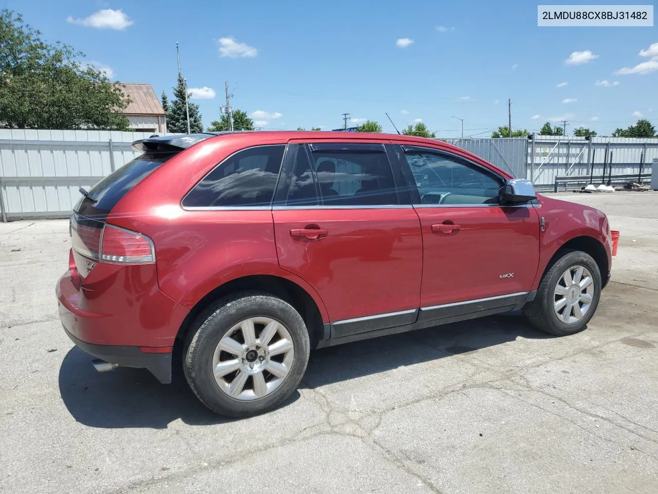 2008 Lincoln Mkx VIN: 2LMDU88CX8BJ31482 Lot: 56869554