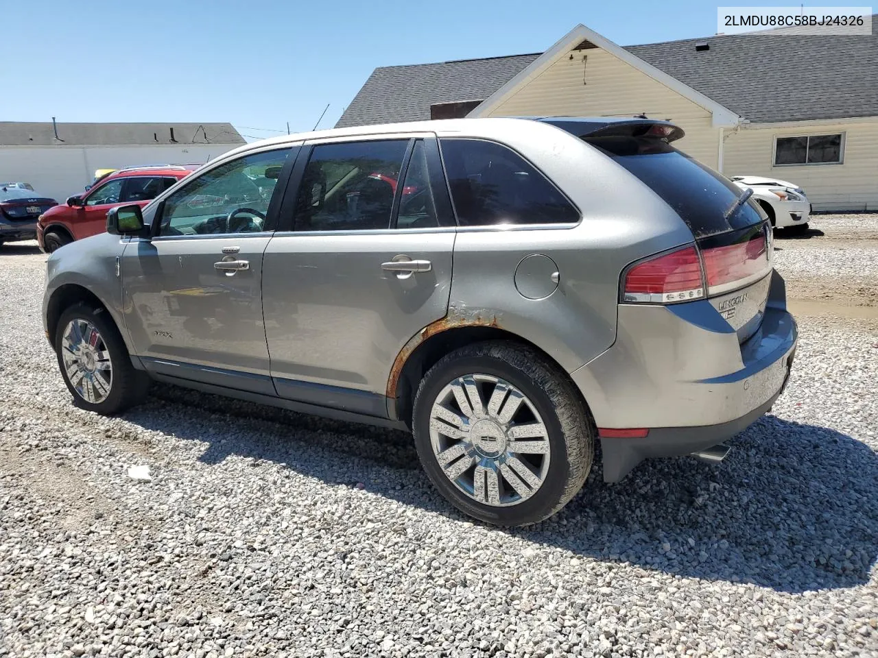 2008 Lincoln Mkx VIN: 2LMDU88C58BJ24326 Lot: 57017594