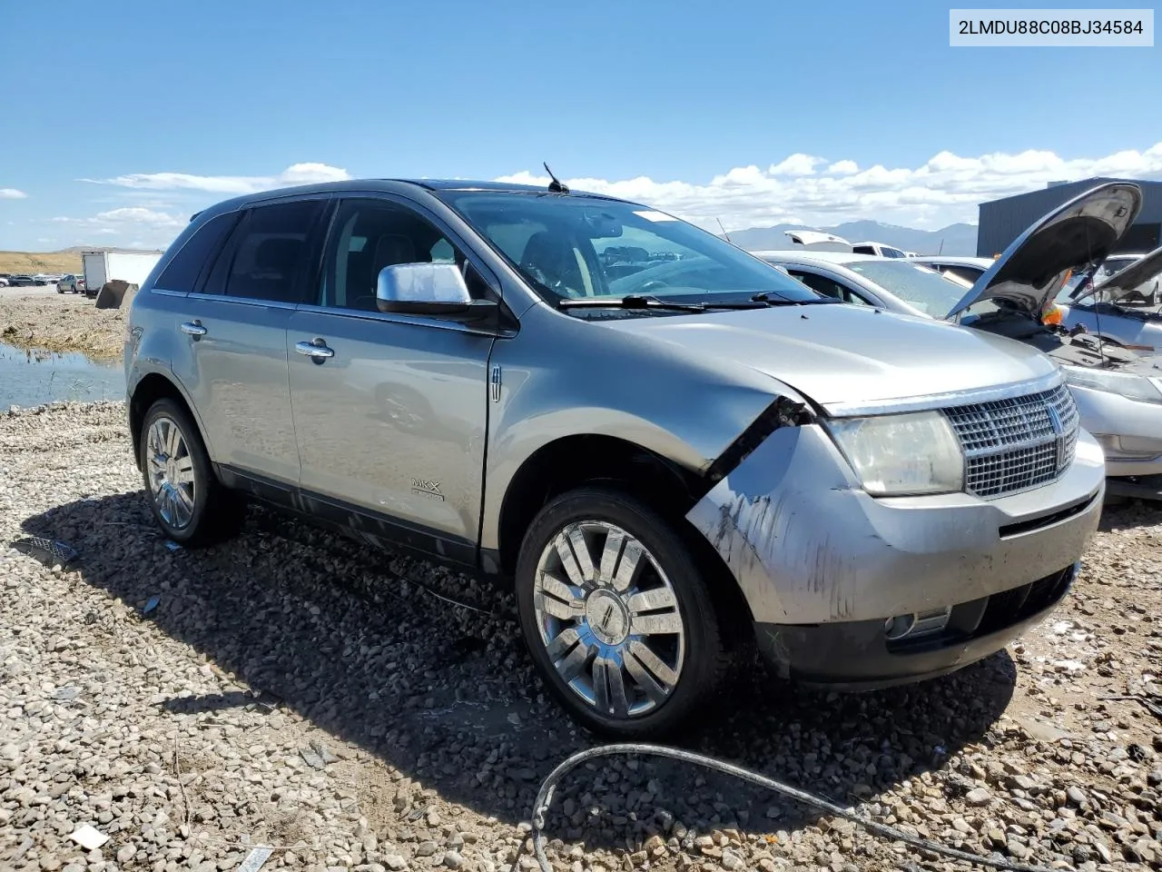 2008 Lincoln Mkx VIN: 2LMDU88C08BJ34584 Lot: 57039034