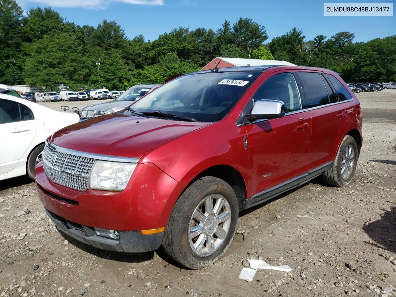 2008 Lincoln Mkx VIN: 2LMDU88C48BJ13477 Lot: 60890264