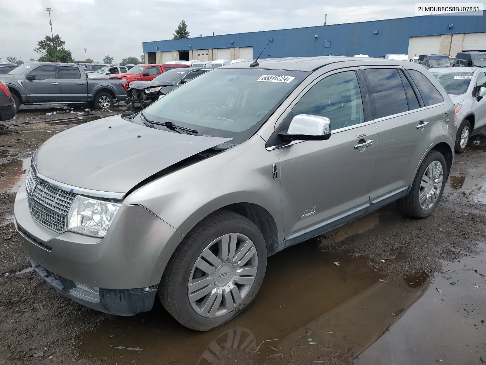 2008 Lincoln Mkx VIN: 2LMDU88C58BJ07851 Lot: 66846324