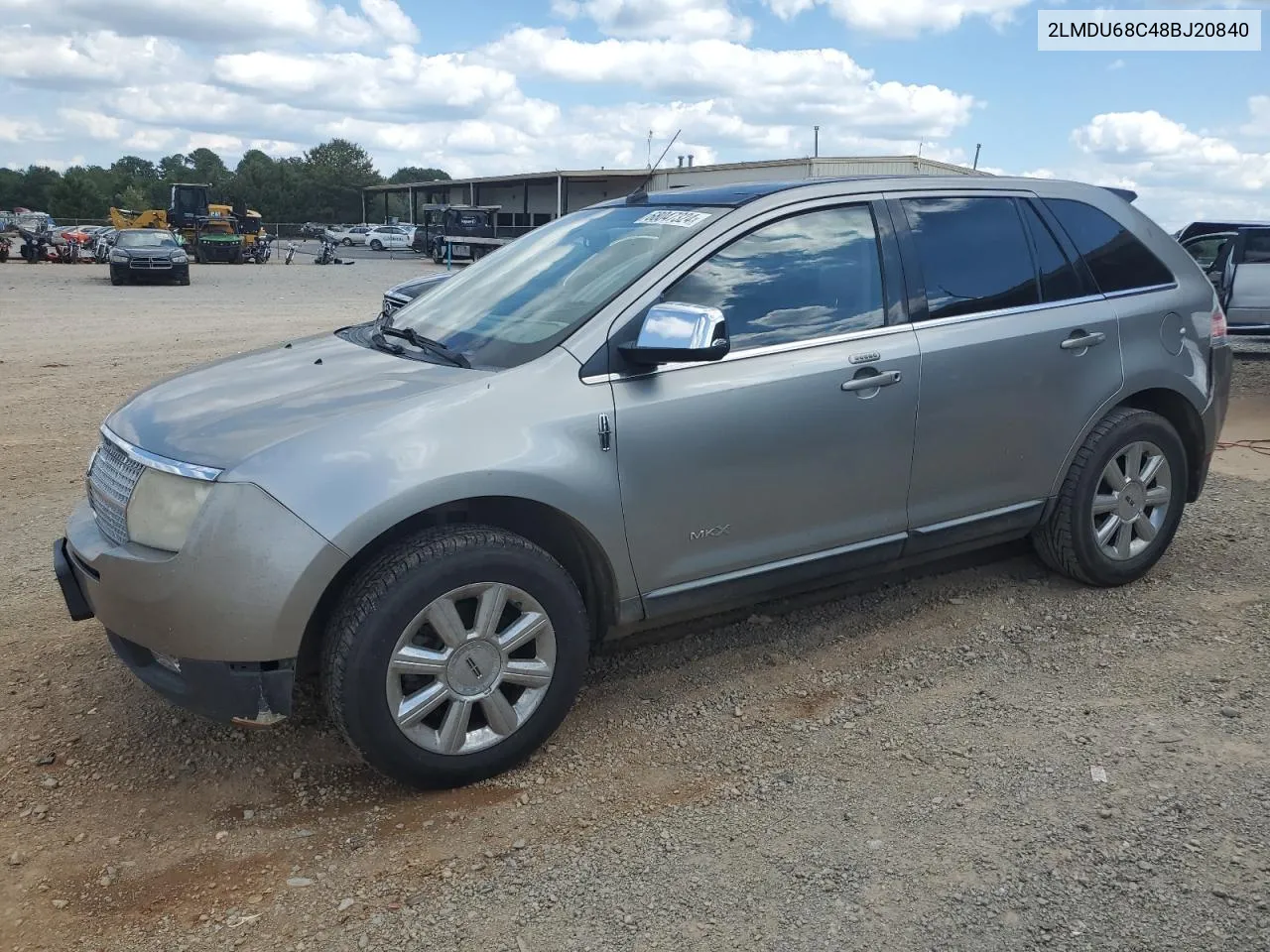 2LMDU68C48BJ20840 2008 Lincoln Mkx