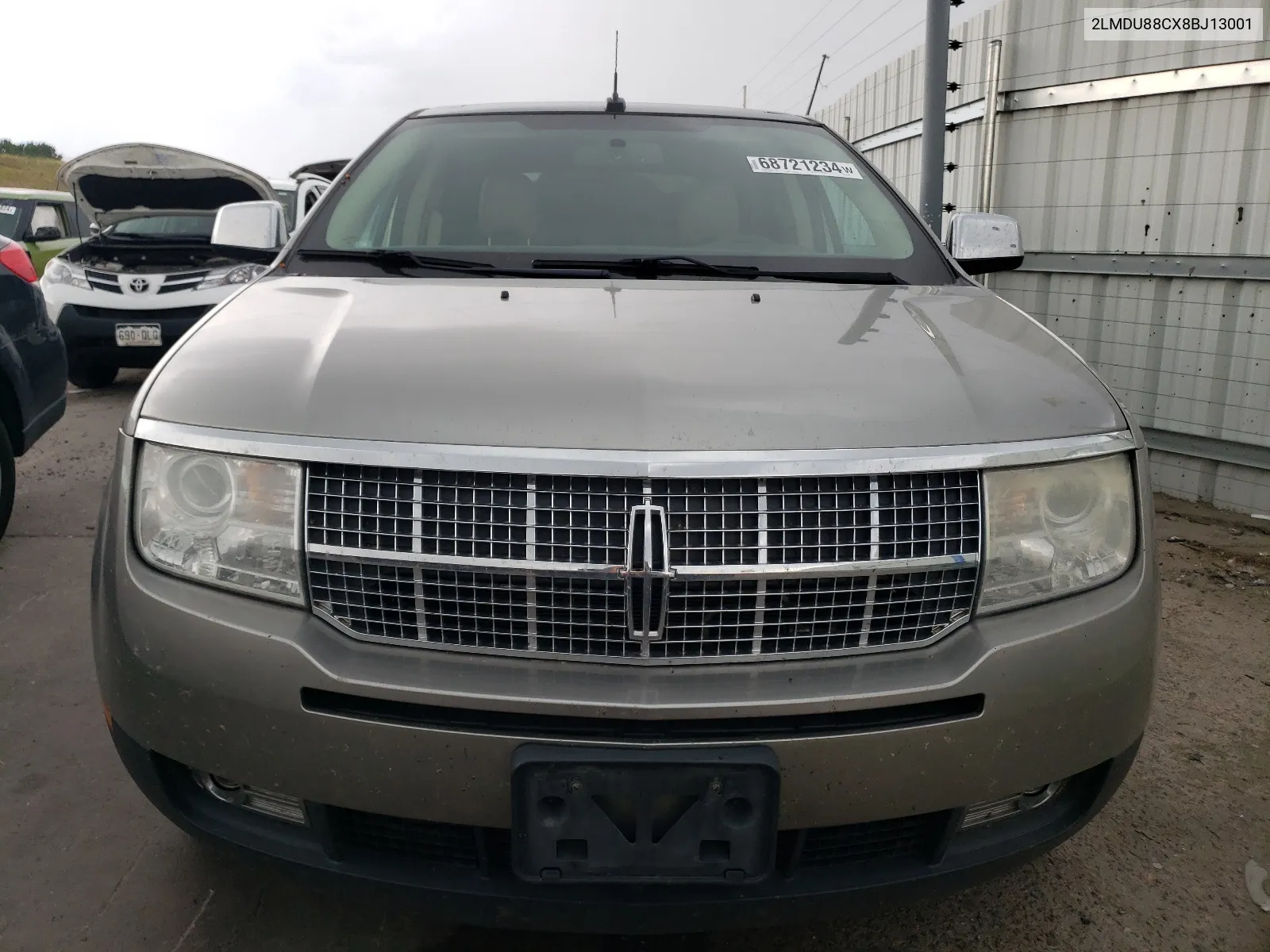 2008 Lincoln Mkx VIN: 2LMDU88CX8BJ13001 Lot: 68721234