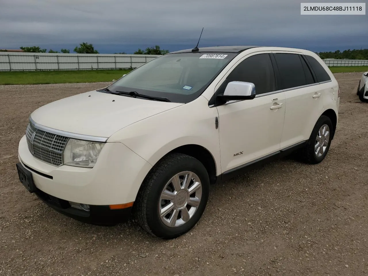 2008 Lincoln Mkx VIN: 2LMDU68C48BJ11118 Lot: 70987614