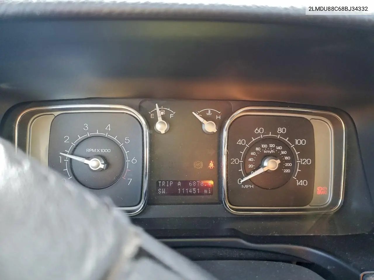 2LMDU88C68BJ34332 2008 Lincoln Mkx