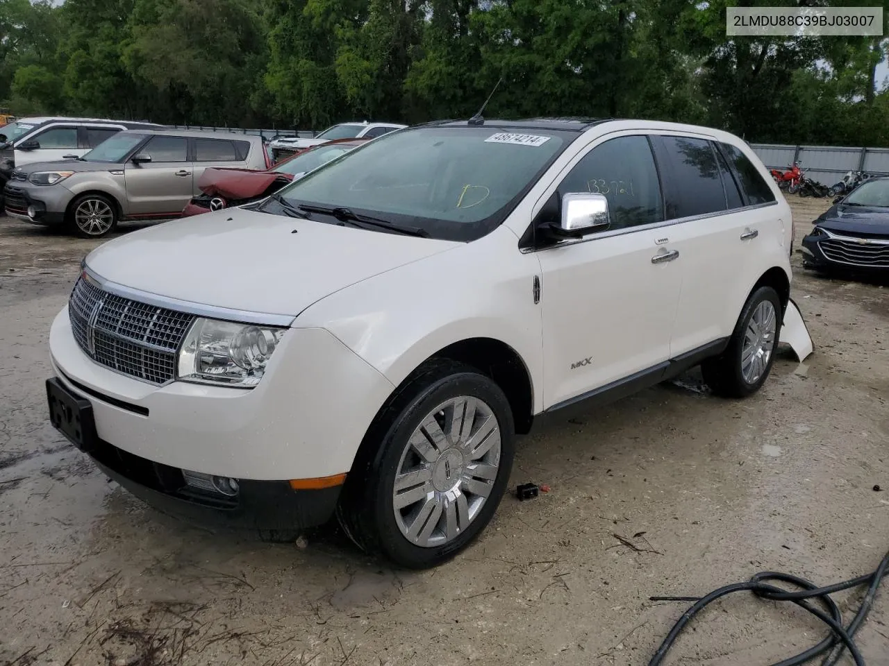 2009 Lincoln Mkx VIN: 2LMDU88C39BJ03007 Lot: 48674214