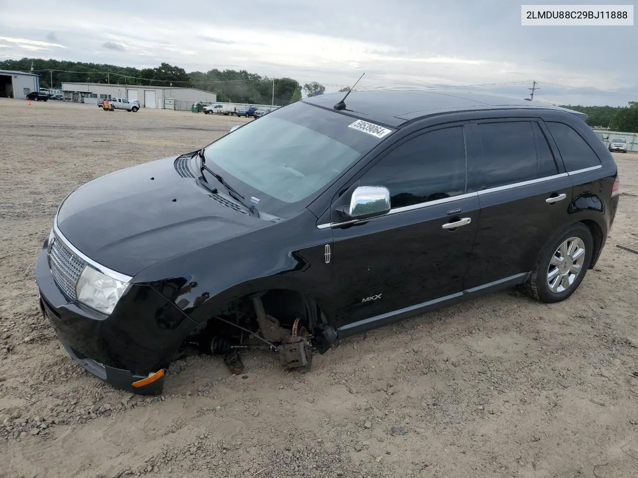 2009 Lincoln Mkx VIN: 2LMDU88C29BJ11888 Lot: 59539064