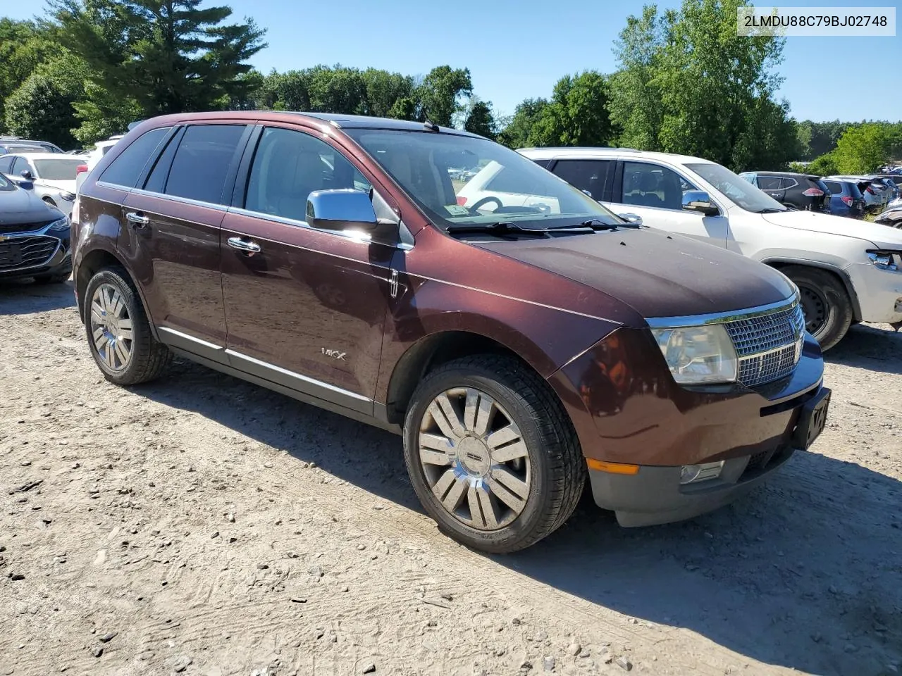 2009 Lincoln Mkx VIN: 2LMDU88C79BJ02748 Lot: 61383834