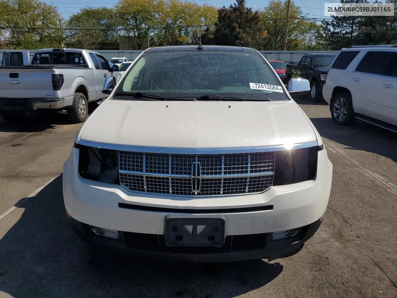 2009 Lincoln Mkx VIN: 2LMDU68C59BJ01165 Lot: 72413584