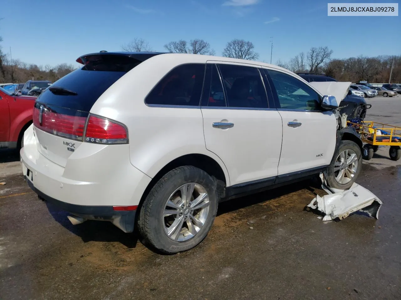 2010 Lincoln Mkx VIN: 2LMDJ8JCXABJ09278 Lot: 44818174