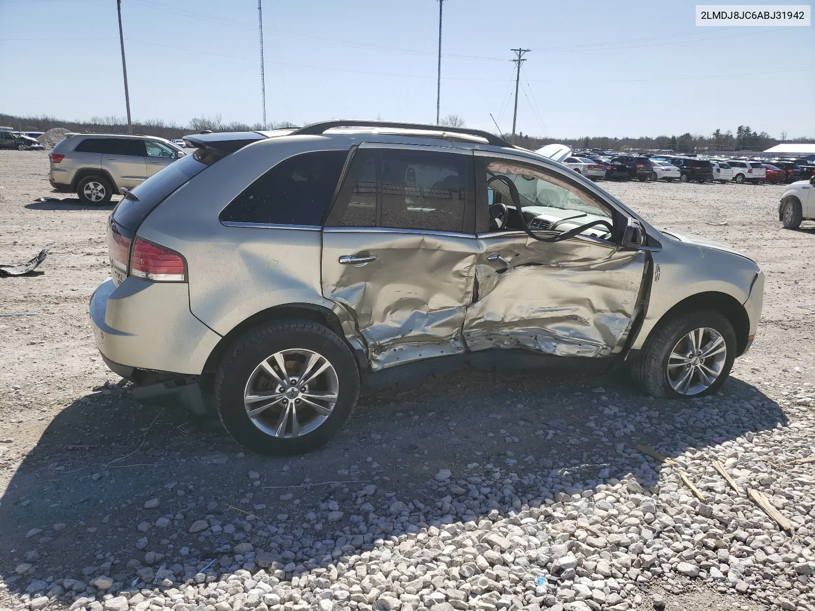 2010 Lincoln Mkx VIN: 2LMDJ8JC6ABJ31942 Lot: 46376584