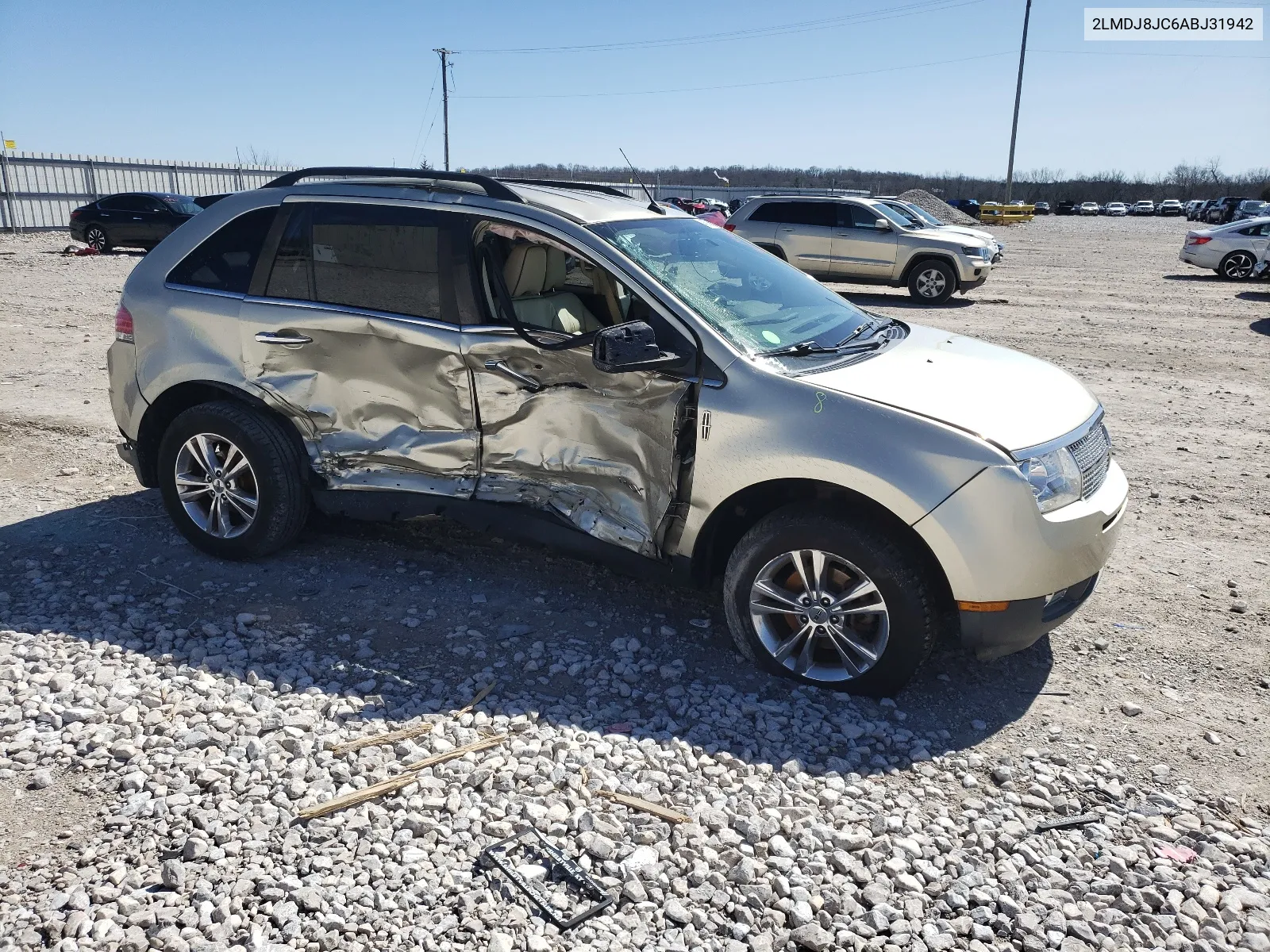 2010 Lincoln Mkx VIN: 2LMDJ8JC6ABJ31942 Lot: 46376584