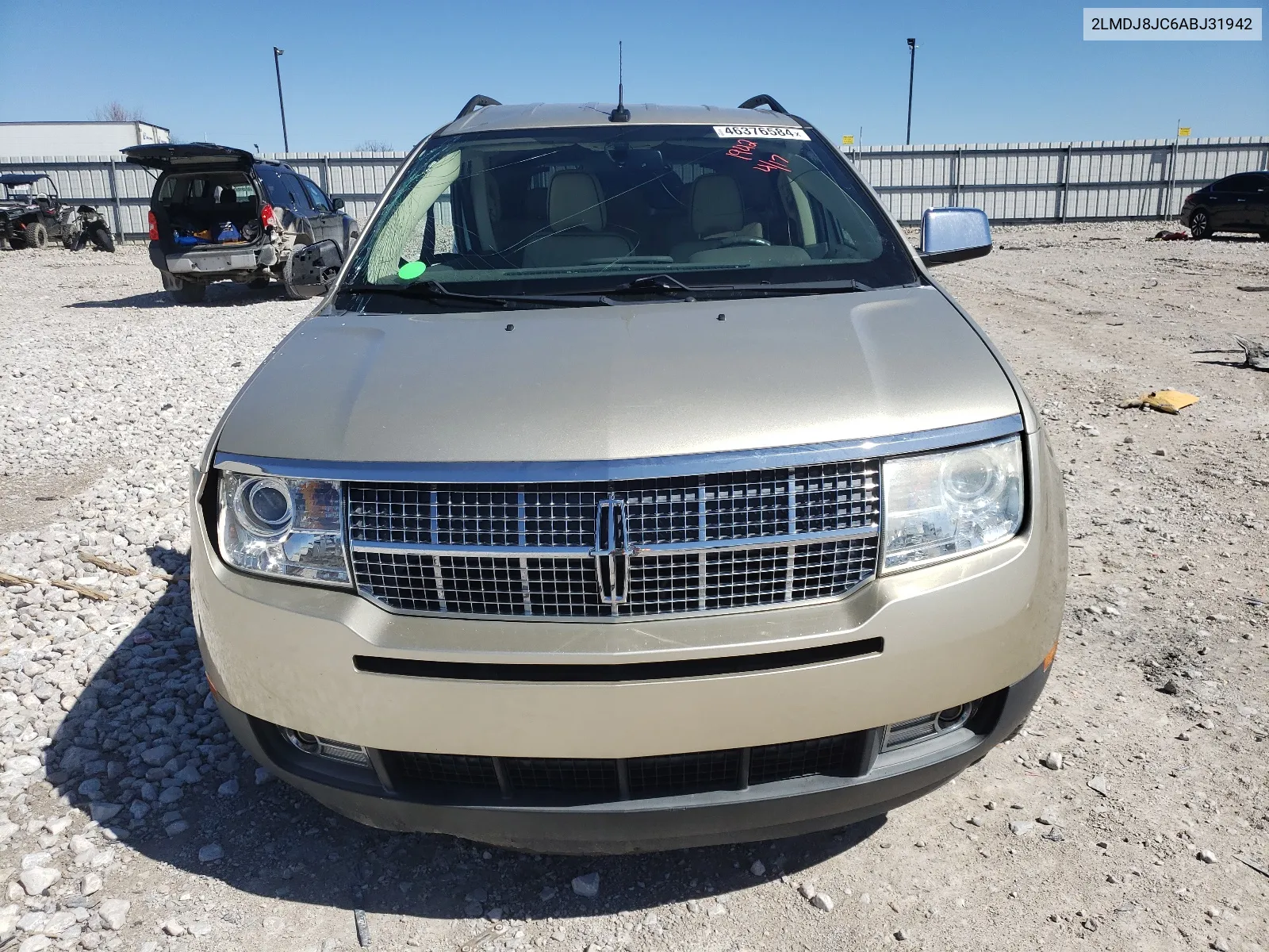 2010 Lincoln Mkx VIN: 2LMDJ8JC6ABJ31942 Lot: 46376584