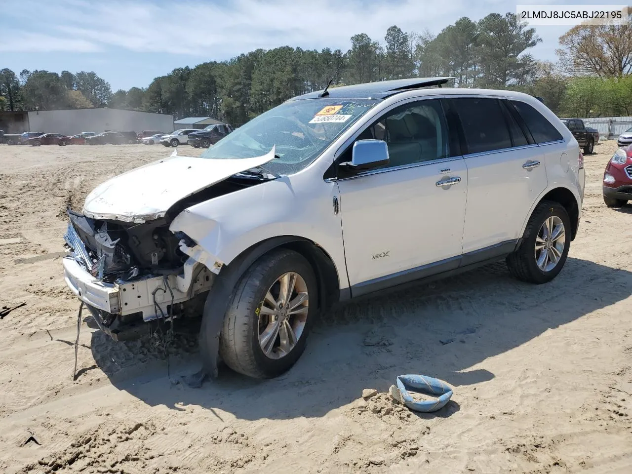 2010 Lincoln Mkx VIN: 2LMDJ8JC5ABJ22195 Lot: 50650744