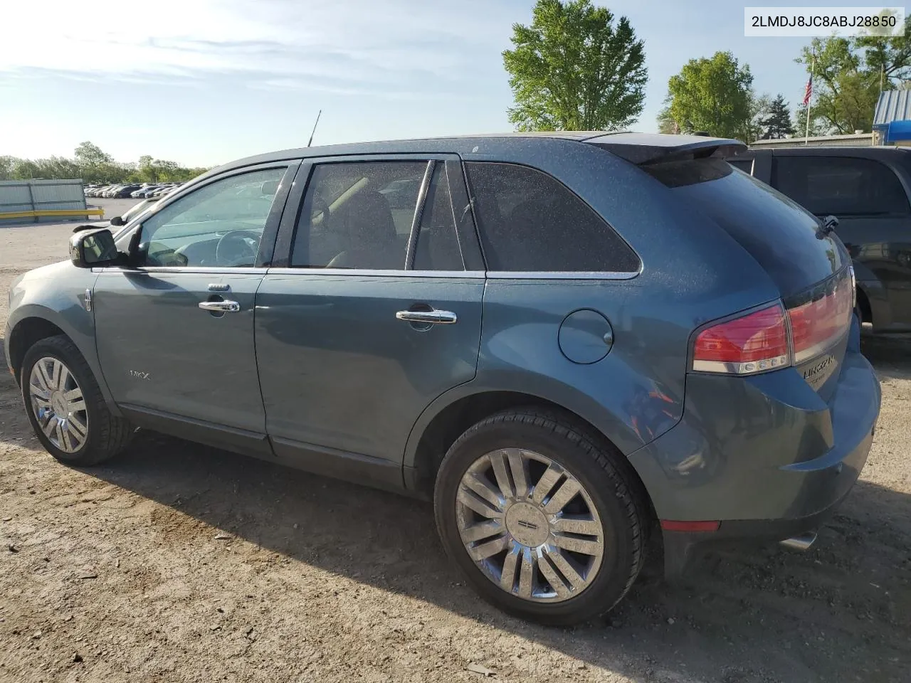 2010 Lincoln Mkx VIN: 2LMDJ8JC8ABJ28850 Lot: 51983074