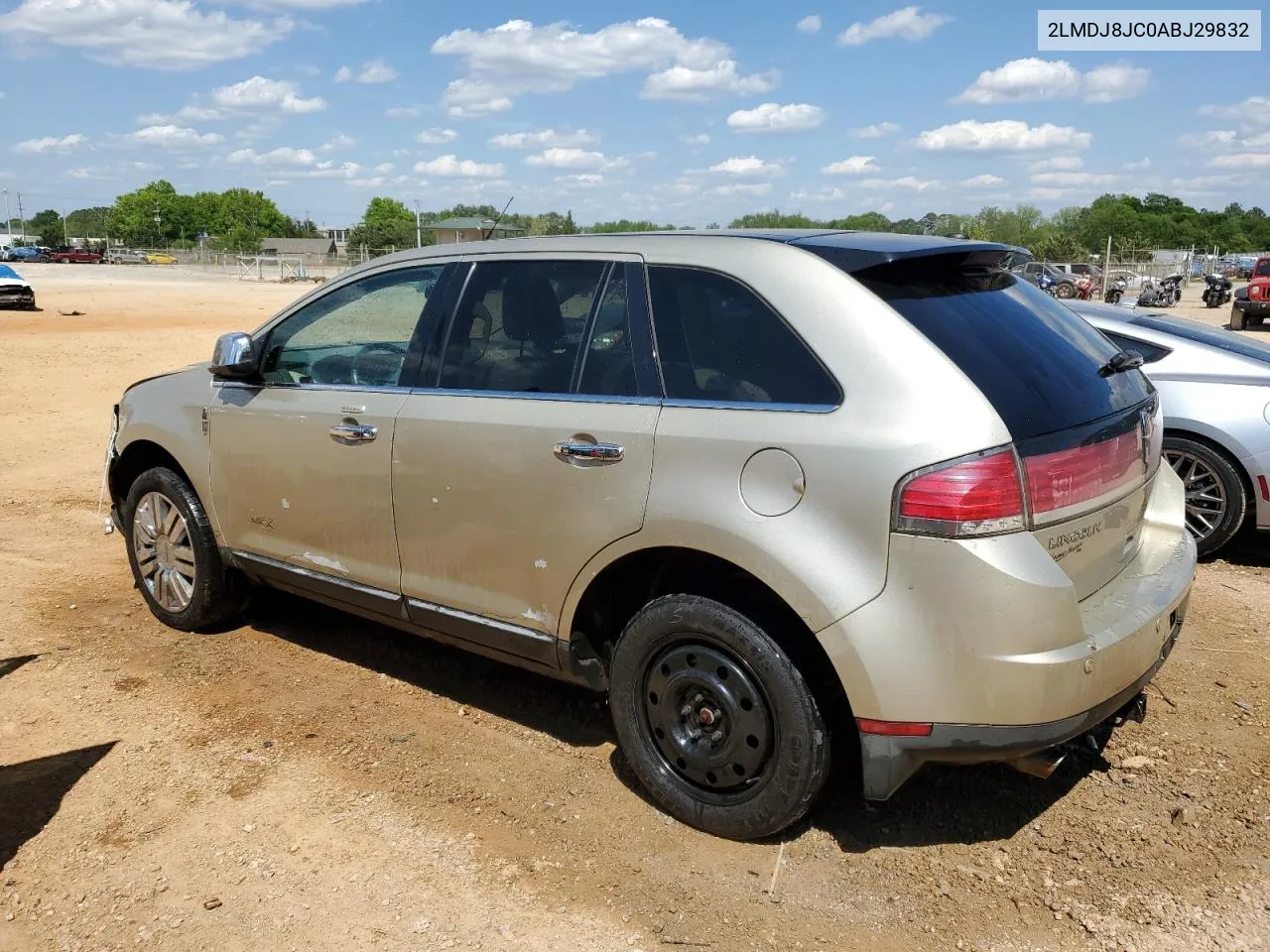 2010 Lincoln Mkx VIN: 2LMDJ8JC0ABJ29832 Lot: 52328134