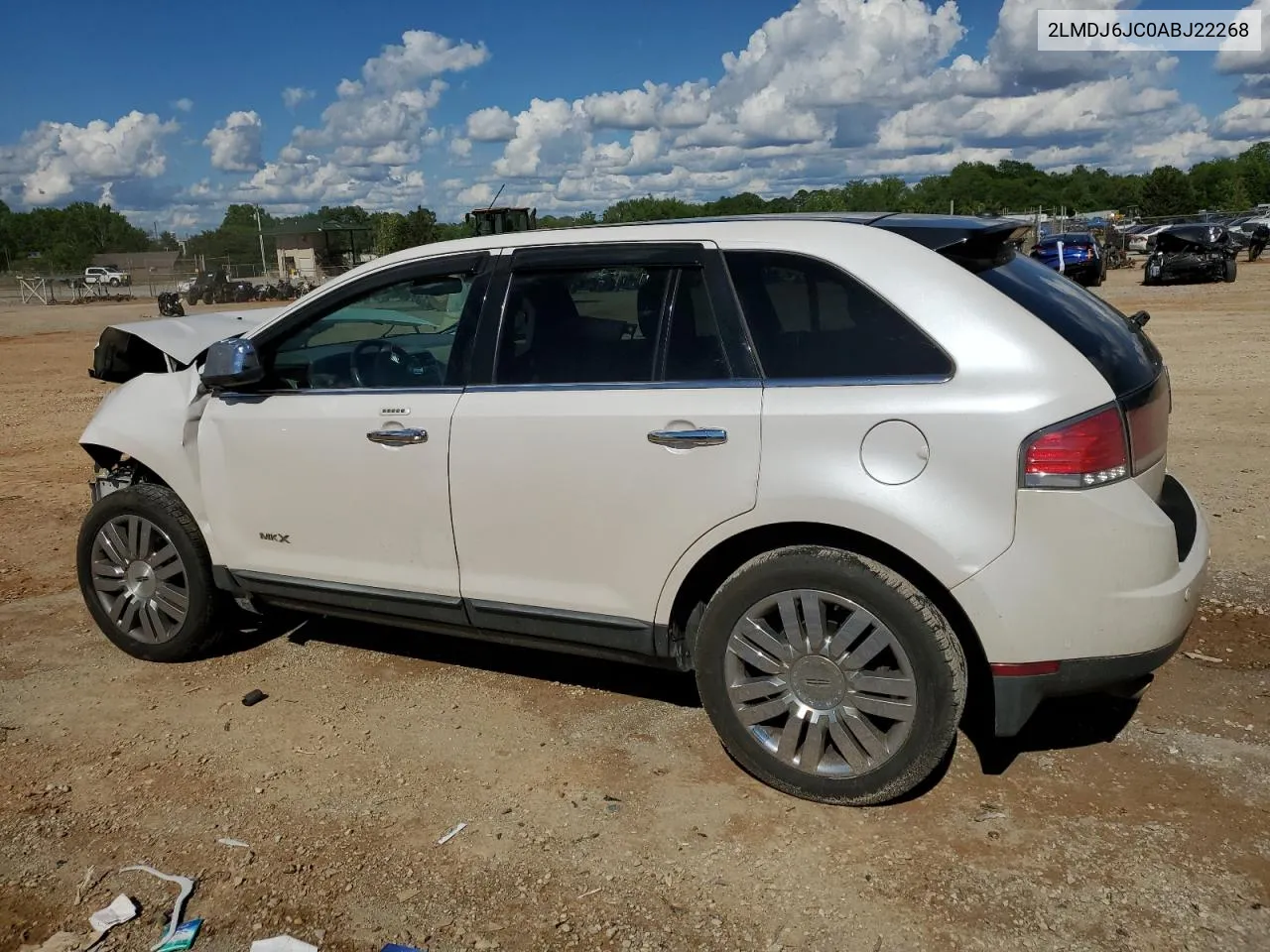 2010 Lincoln Mkx VIN: 2LMDJ6JC0ABJ22268 Lot: 53128074