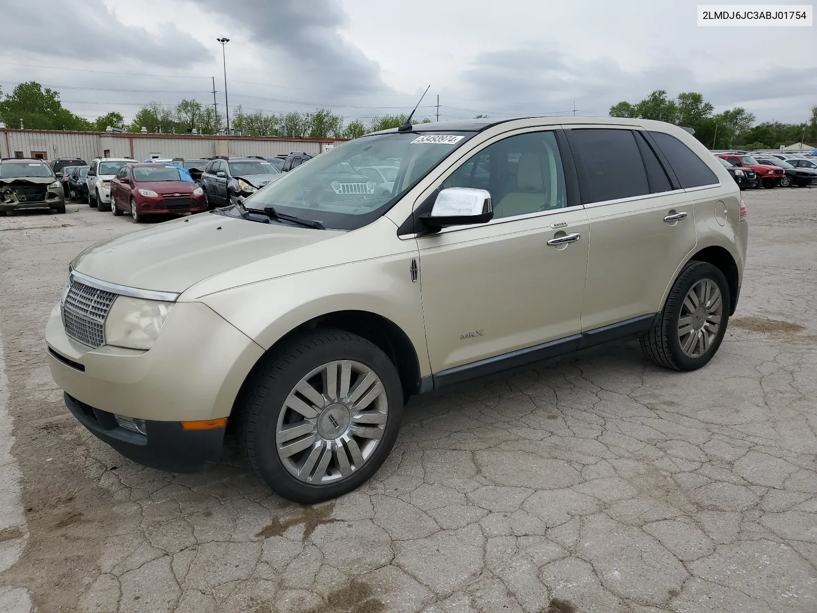 2010 Lincoln Mkx VIN: 2LMDJ6JC3ABJ01754 Lot: 53493974