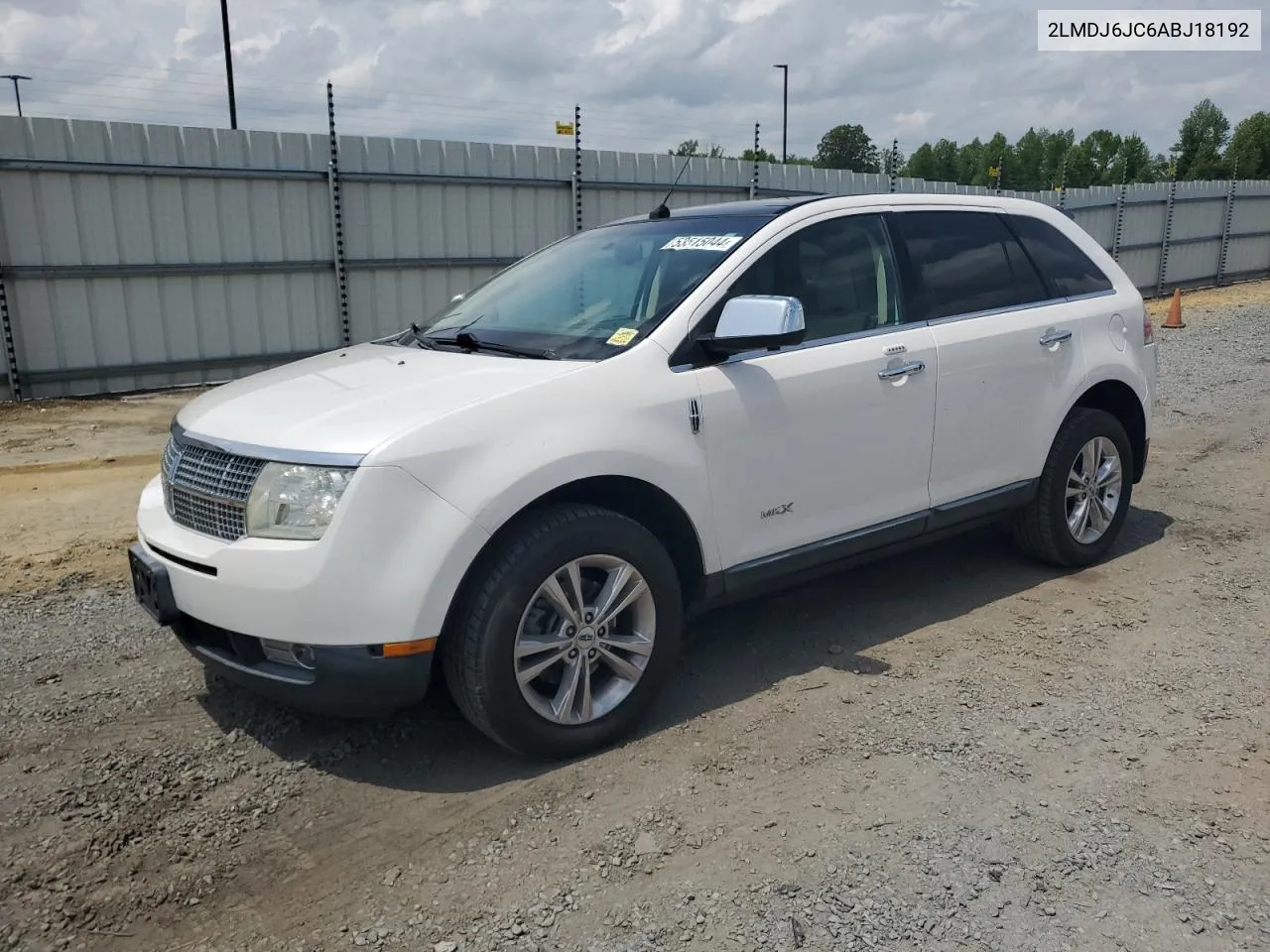 2010 Lincoln Mkx VIN: 2LMDJ6JC6ABJ18192 Lot: 53515044