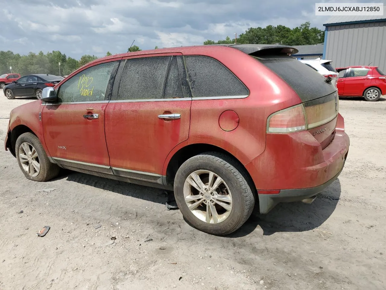 2010 Lincoln Mkx VIN: 2LMDJ6JCXABJ12850 Lot: 56207124