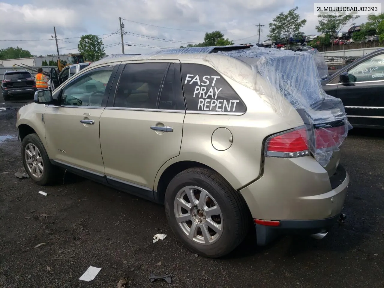 2010 Lincoln Mkx VIN: 2LMDJ8JC8ABJ02393 Lot: 56609444