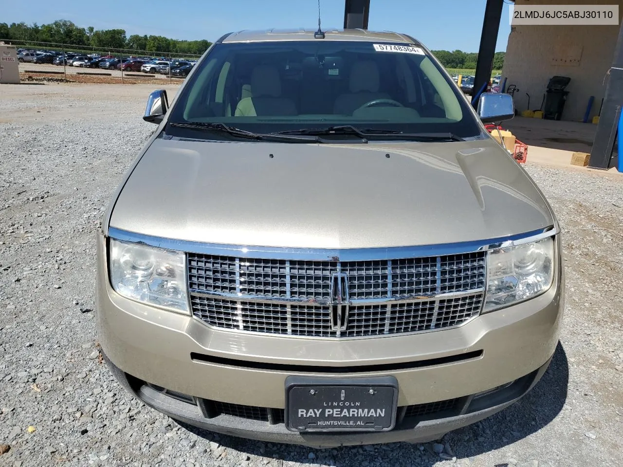 2010 Lincoln Mkx VIN: 2LMDJ6JC5ABJ30110 Lot: 57748364