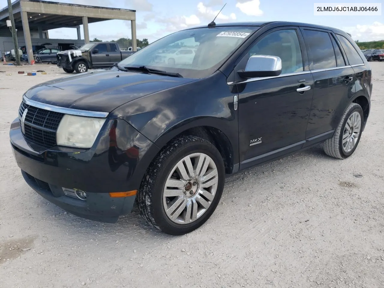 2010 Lincoln Mkx VIN: 2LMDJ6JC1ABJ06466 Lot: 57926854