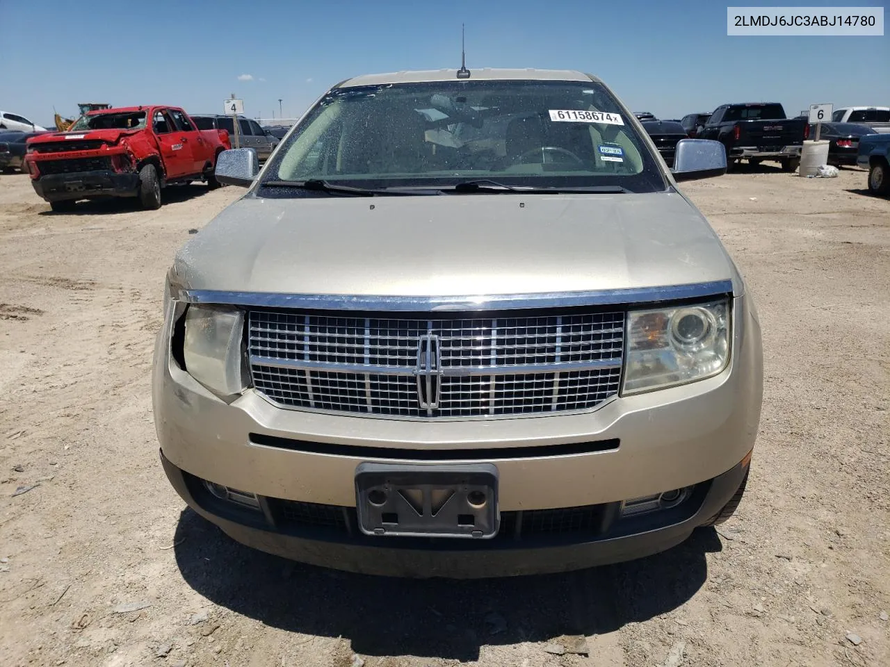 2010 Lincoln Mkx VIN: 2LMDJ6JC3ABJ14780 Lot: 61158674