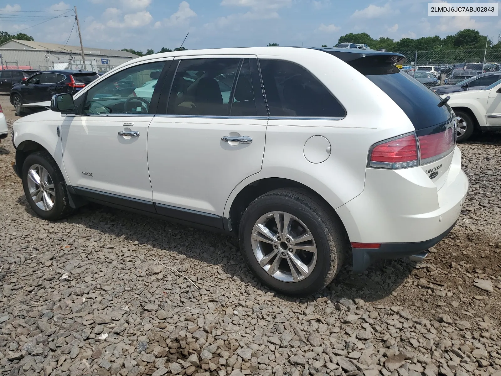 2010 Lincoln Mkx VIN: 2LMDJ6JC7ABJ02843 Lot: 61695274