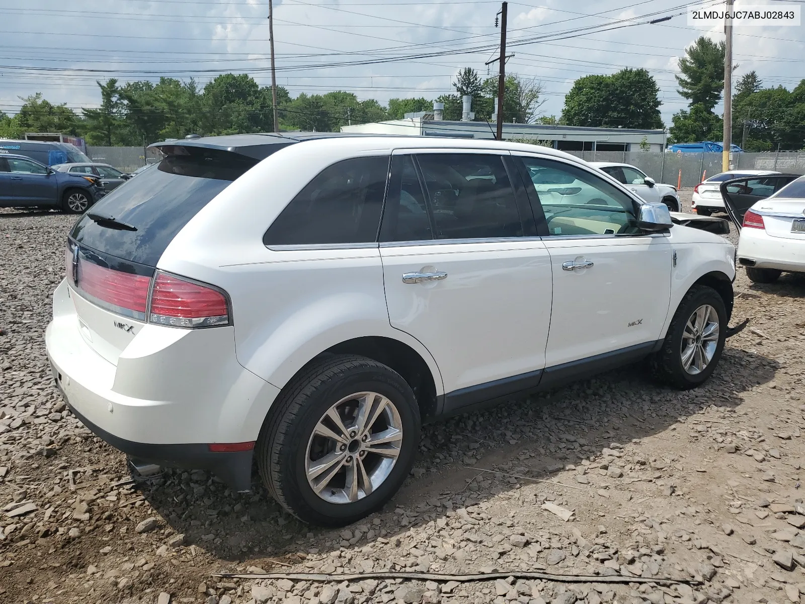 2010 Lincoln Mkx VIN: 2LMDJ6JC7ABJ02843 Lot: 61695274