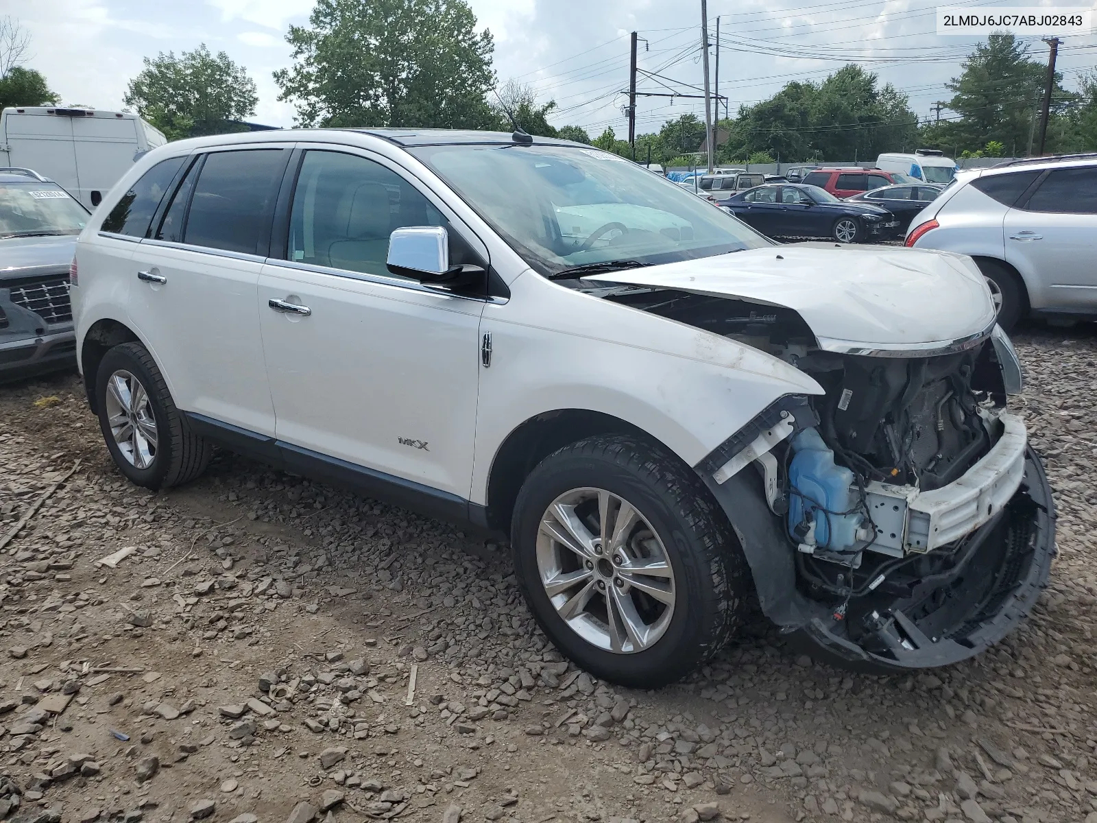 2010 Lincoln Mkx VIN: 2LMDJ6JC7ABJ02843 Lot: 61695274