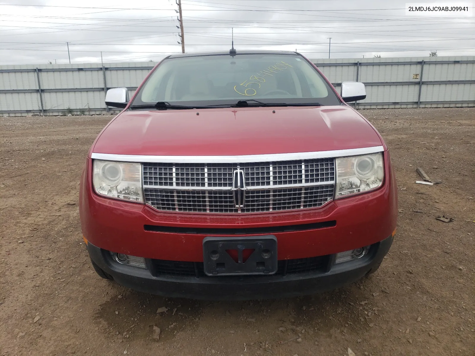 2010 Lincoln Mkx VIN: 2LMDJ6JC9ABJ09941 Lot: 65844904