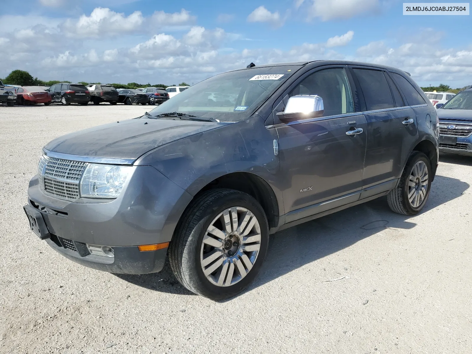 2010 Lincoln Mkx VIN: 2LMDJ6JC0ABJ27504 Lot: 66183274