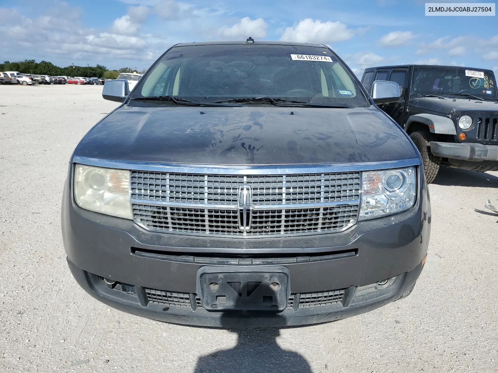 2010 Lincoln Mkx VIN: 2LMDJ6JC0ABJ27504 Lot: 66183274