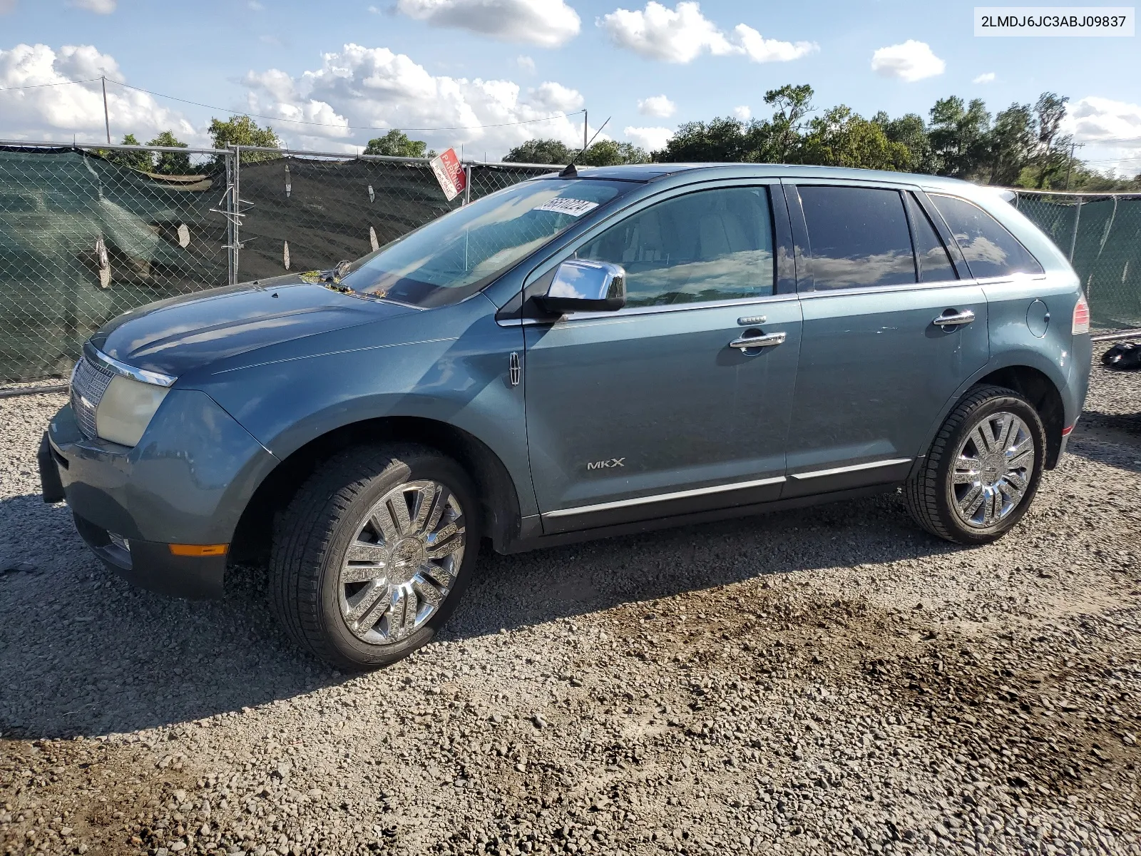 2010 Lincoln Mkx VIN: 2LMDJ6JC3ABJ09837 Lot: 66510224