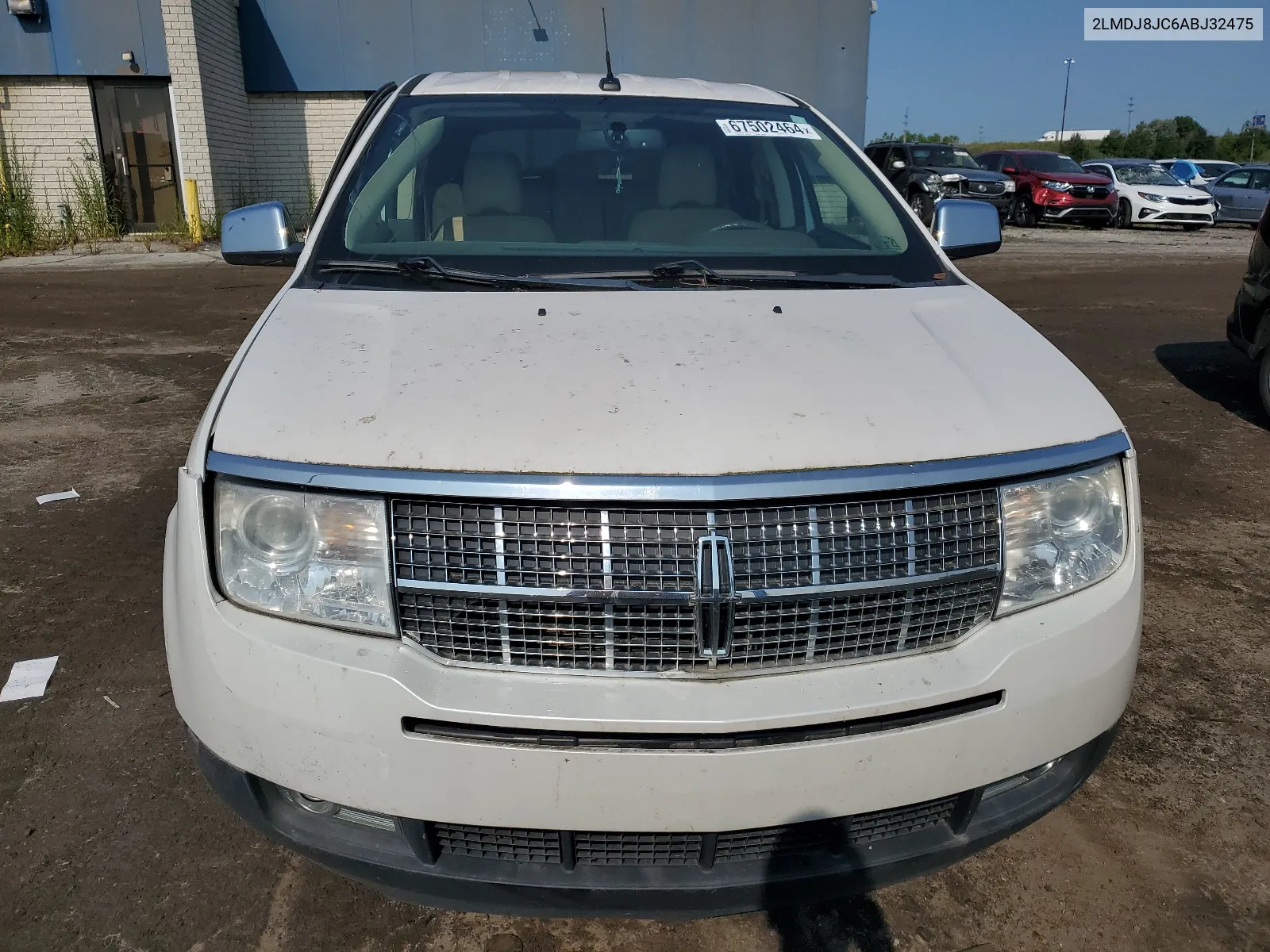 2010 Lincoln Mkx VIN: 2LMDJ8JC6ABJ32475 Lot: 67502464