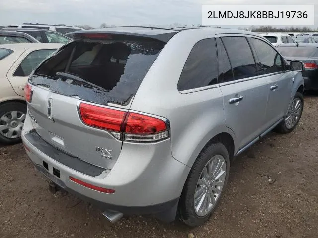 2LMDJ8JK8BBJ19736 2011 Lincoln Mkx